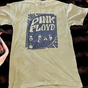 Pink Floyd Light Green Tee with Dark Blue Graphic